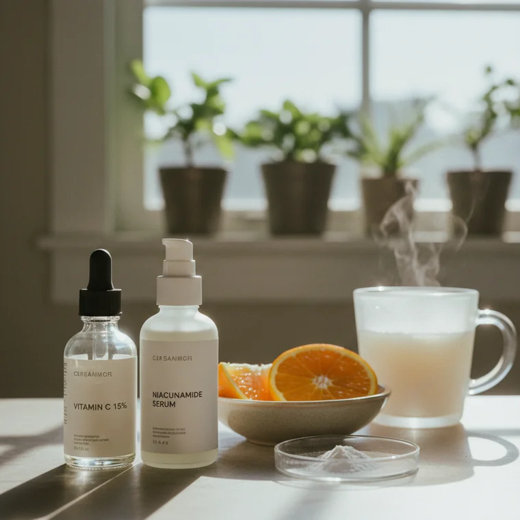 Czy można łączyć witaminę C 15% z niacynamidem bez podrażnień