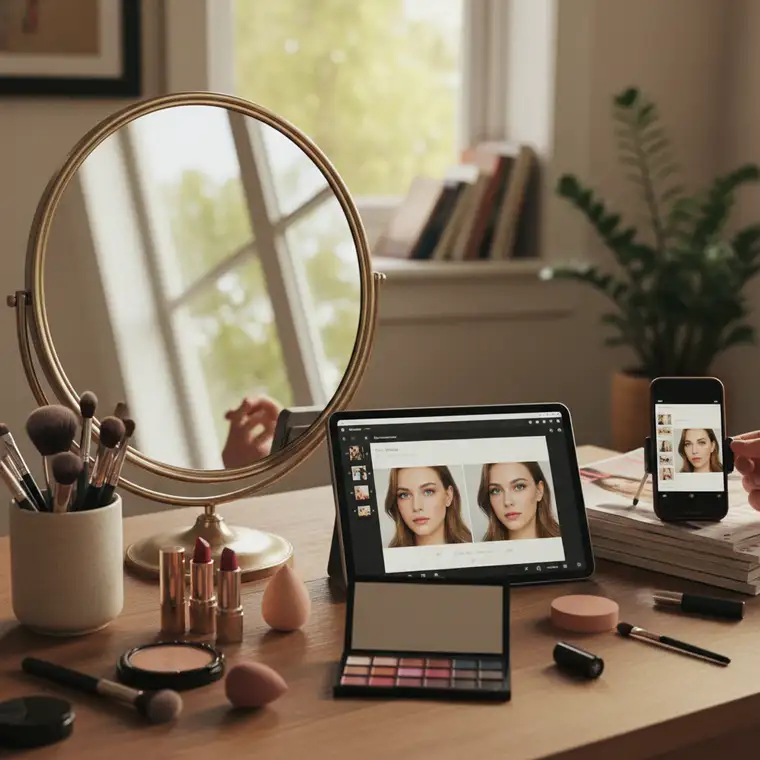 Jak uniknąć błędów przy robieniu selfie makijażu w lustrze