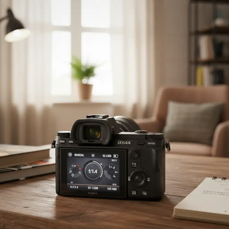 Jak ustawić Sony a6400 w trybie manualnym do portretów w domu