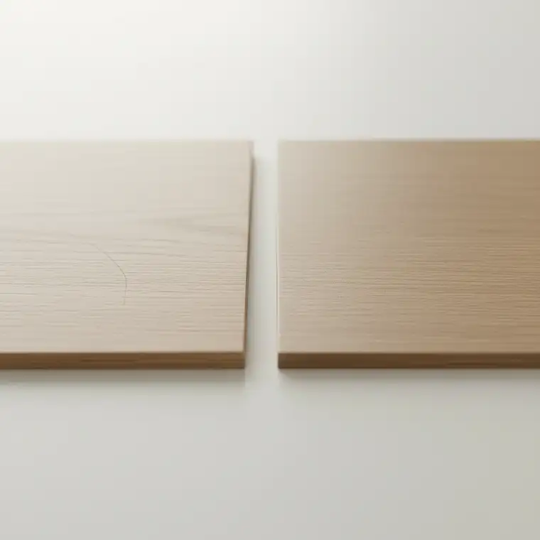 Salon z panelami winylowymi w mieszkaniu rodzinnym, porównanie paneli winylowych i laminowanych do mieszkania z psem i dziećmi w praktycznym wnętrzu