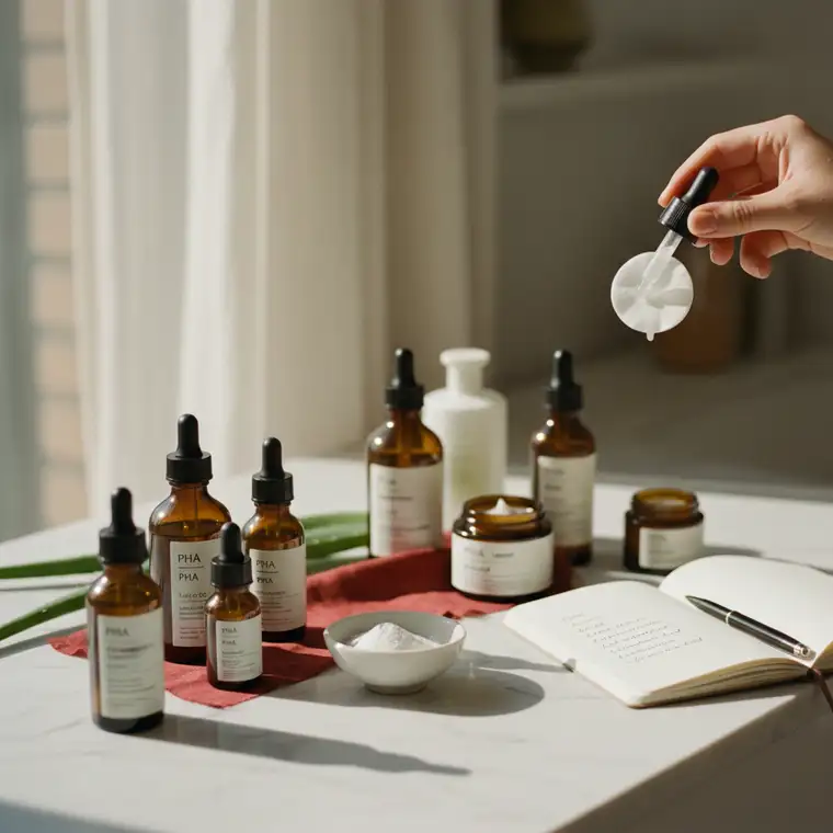 Jak wybrać pierwszy kwas PHA do cery wrażliwej z rumieniem