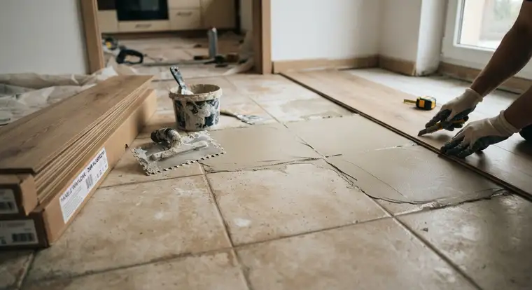 Jak kłaść panele winylowe na stare płytki krok po kroku w mieszkaniu